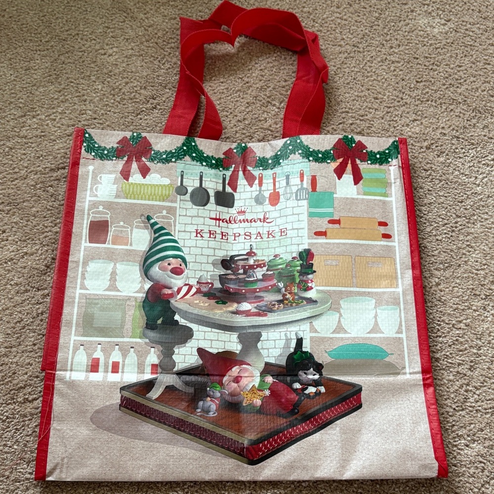 Hallmark Holiday Keepsake Red and Green Tote